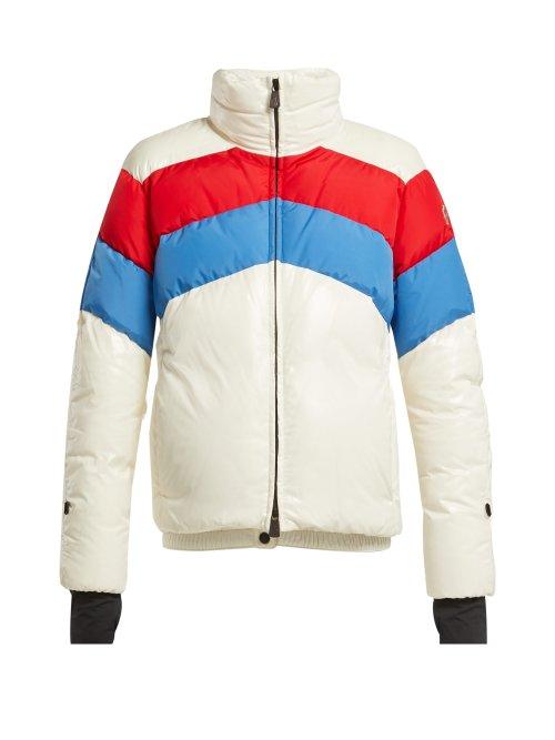 Matchesfashion.com Moncler Grenoble - Lamar Down Filled Ski Jacket - Womens - White Multi