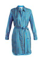 Diane Von Furstenberg Square-print Silk Dress