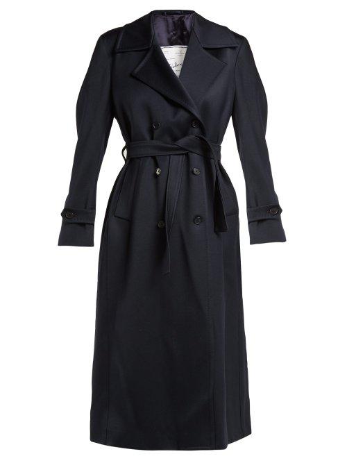 Matchesfashion.com Giuliva Heritage Collection - Christie Double Breasted Coat - Womens - Navy