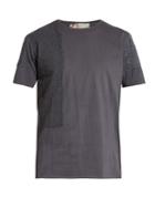 By Walid Lace-insert Cotton-jersey T-shirt