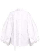 Matchesfashion.com Valentino - Neck Tie Cotton Poplin Shirt - Womens - White
