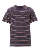 Matchesfashion.com Saturdays Nyc - Randall Striped Cotton Jersey T Shirt - Mens - Charcoal