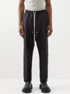 Rick Owens - Bela Drawstring Linen-blend Trousers - Mens - Black