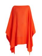 Casa Nata Split Contrast-hem Cotton Poncho