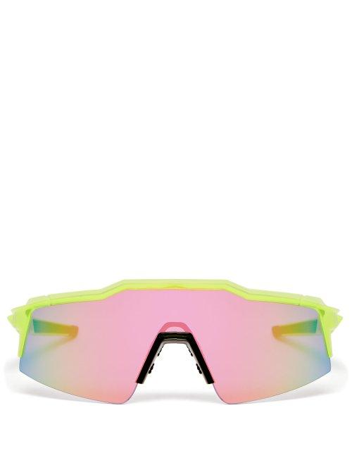 Matchesfashion.com 100% - Speedcraft Cycle Glasses - Mens - Yellow
