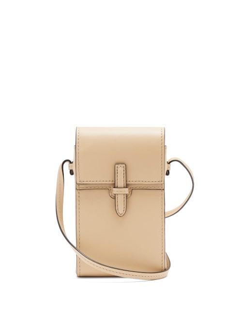 Matchesfashion.com Hunting Season - Mini Leather Cross-body Bag - Womens - Beige