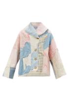 Ladies Rtw By Walid - Malika 19th Century Patchwork-cotton Jacket - Womens - Pink Multi