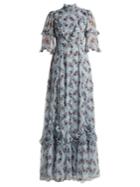 Erdem Isidor Keiko-print Silk Gown