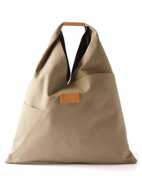 Mm6 Maison Margiela - Japanese Medium Canvas Shoulder Bag - Womens - Light Green