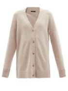 Joseph - Longline Cashmere Cardigan - Womens - Beige