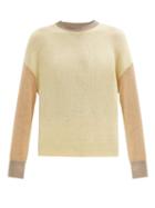 Matchesfashion.com Marni - Colour-block Cashmere Sweater - Womens - Beige Multi