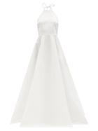 Bernadette - Delilah Halterneck Taffeta Gown - Womens - Ivory