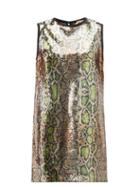 Matchesfashion.com No. 21 - Fantasia Snake Print Sequinned Dress - Womens - Multi