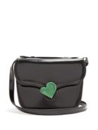 Matchesfashion.com Marni - Mrs Midi Mini Leather Cross Body Bag - Womens - Black Green