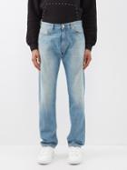 Versace - Medusa Head Slim-leg Jeans - Mens - Light Blue