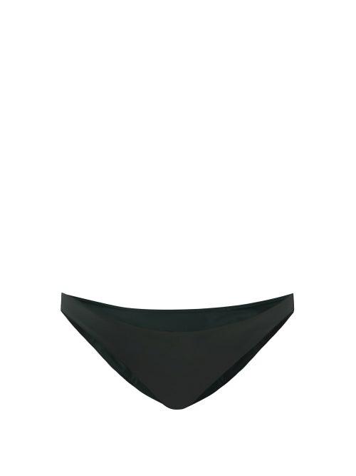 Matchesfashion.com Form And Fold - The Staple Low-rise Bikini Briefs - Womens - Dark Green