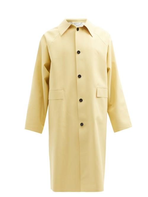 Mens Rtw Kassl Editions - Original Rubber Trench Coat - Mens - Light Yellow