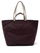 Anya Hindmarch - Yoga Recycled-fibre Canvas Tote Bag - Womens - Burgundy