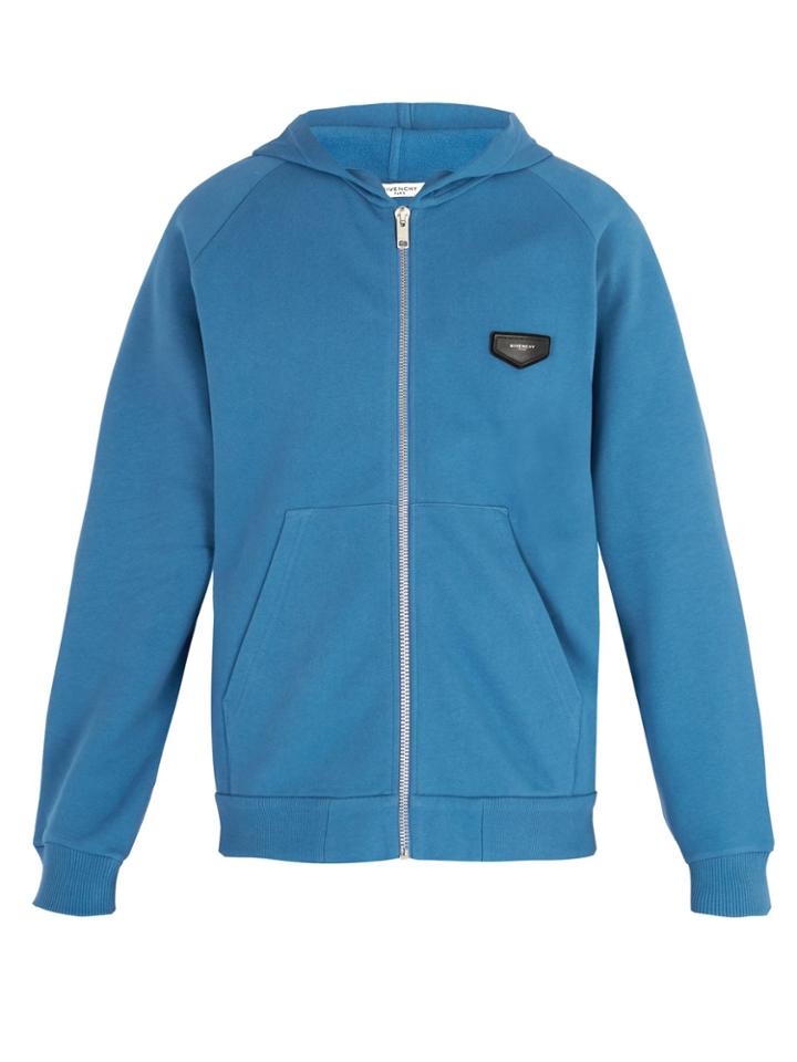 Givenchy Logo-patch Hooded Cotton Sweatshirt