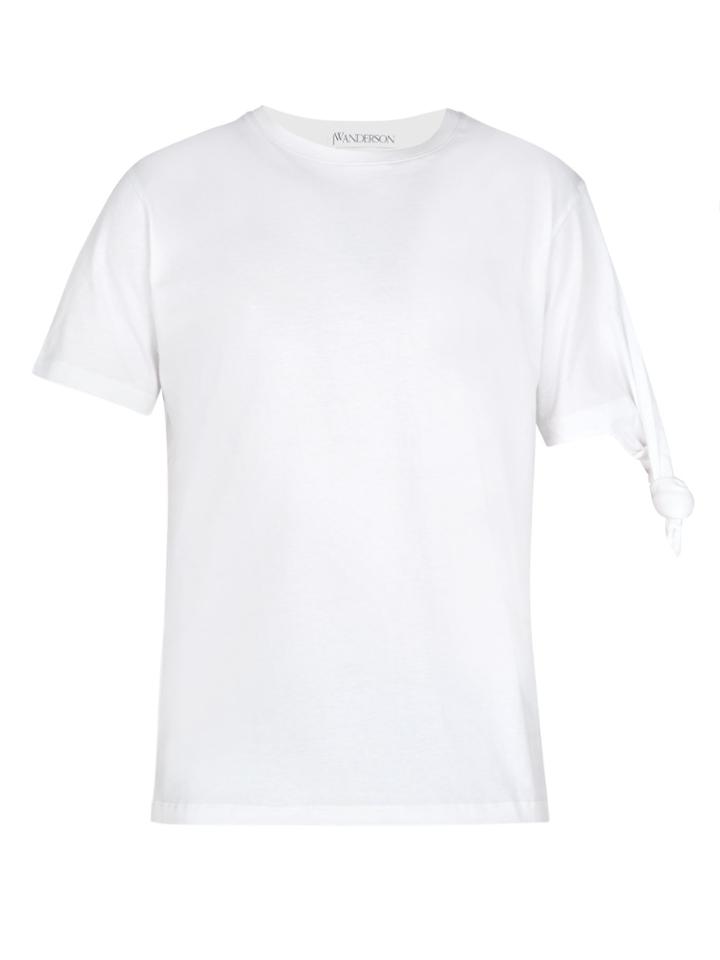 Jw Anderson Single Knot Cotton-jersey T-shirt