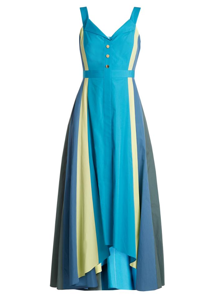 Peter Pilotto Panelled Cotton-poplin Midi Dress