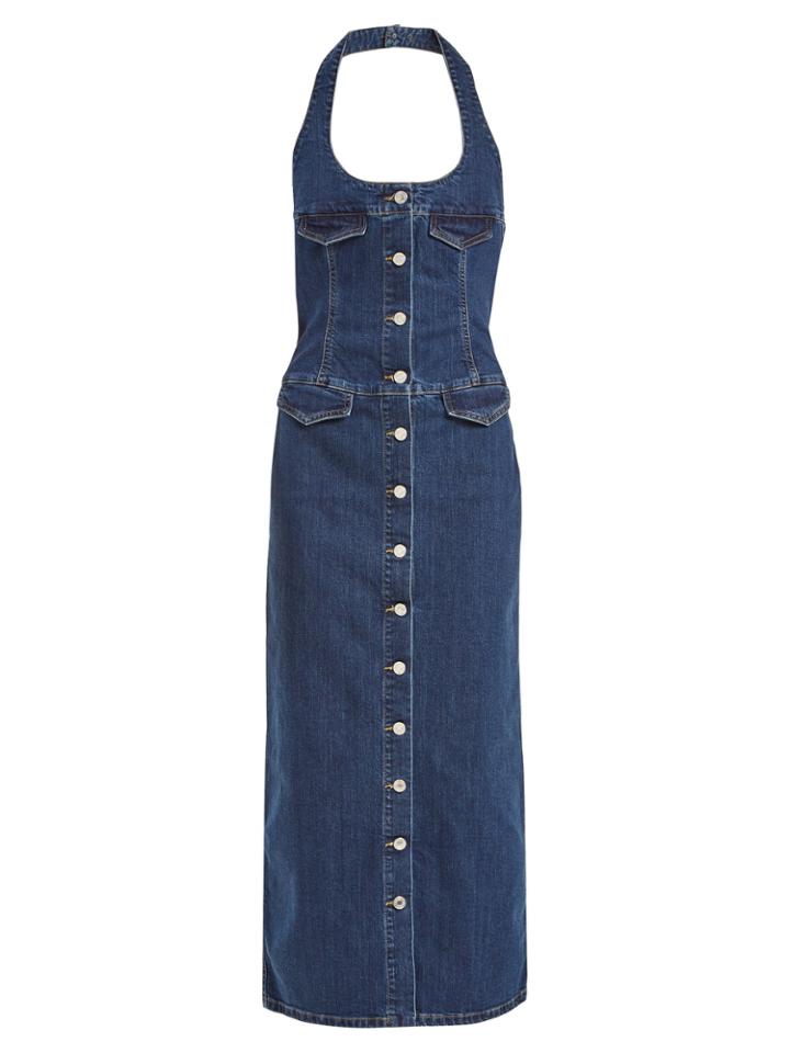 Katharine Hamnett Pam Halterneck Denim Dress