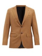Matchesfashion.com Caruso - Houdini Single-breasted Wool-blend Jacket - Mens - Beige