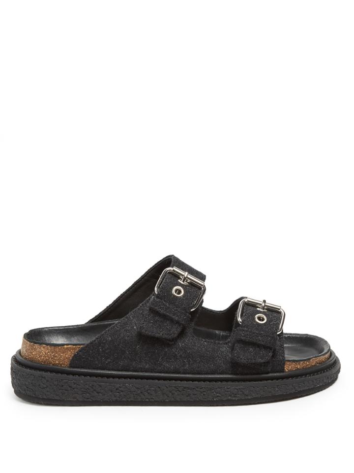 Isabel Marant Ledkin Felt Flat Sandals