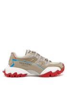 Matchesfashion.com Valentino - Climbers Low Top Leather Trainers - Mens - Beige Multi