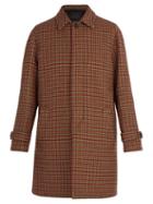 Matchesfashion.com Prada - Checked Virgin Wool Coat - Mens - Multi