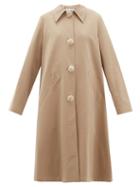 Matchesfashion.com Acne Studios - Olympe Oversized Cotton Twill Coat - Womens - Beige