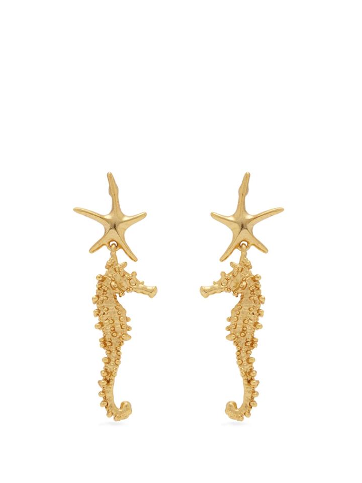 Oscar De La Renta Starfish Earrings
