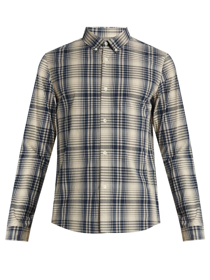 A.p.c. Checked Cotton Shirt