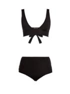 Matchesfashion.com Haight - High Rise Triangle Bikini - Womens - Black