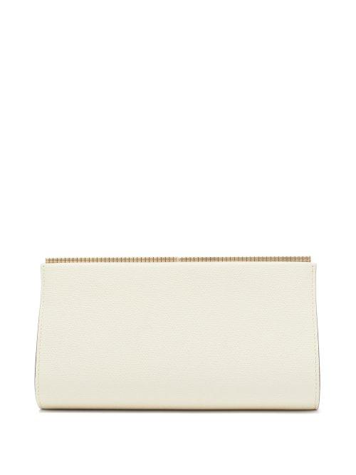 Matchesfashion.com Valextra - Lucky Stars Leather Clutch - Womens - White