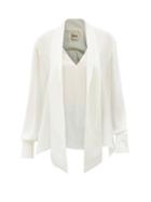 Khaite - Francisco Silk-georgette Blouse - Womens - Ivory