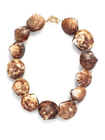 Matchesfashion.com Timeless Pearly - Shell Choker Necklace - Womens - Brown