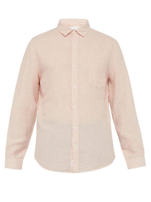 Matchesfashion.com Onia - Abe Linen Shirt - Mens - Light Pink