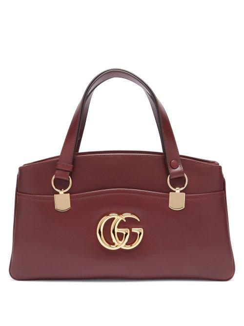 Matchesfashion.com Gucci - Arli Leather Bag - Womens - Burgundy