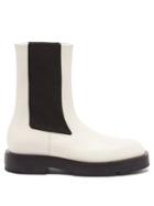 Givenchy - Square-toe Leather Chelsea Boots - Womens - White