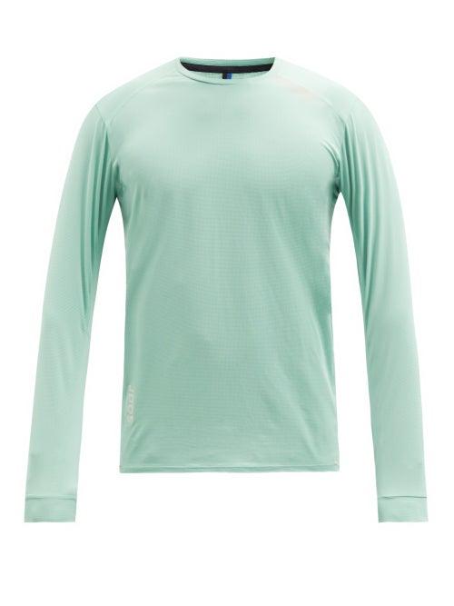 Matchesfashion.com Soar - Tech-t 1.5 Mesh-jersey Long-sleeved T-shirt - Mens - Green