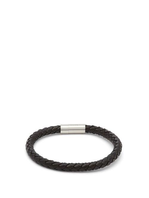 Matchesfashion.com Paul Smith - Braided-leather Bracelet - Mens - Black