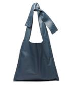 Matchesfashion.com Loewe - Bow Oversized Nappa Leather Tote Bag - Womens - Blue