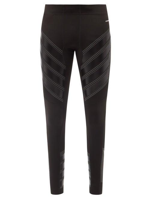 Mens Activewear Pressio - Power Panelled Compression Leggings - Mens - Black