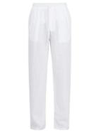 Matchesfashion.com Vilebrequin - Linen Trousers - Mens - White