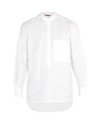 Matchesfashion.com Barena Venezia - Grandad Collar Cotton Shirt - Mens - White