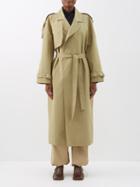 The Frankie Shop - Suzanne Cotton-canvas Trench Coat - Womens - Khaki