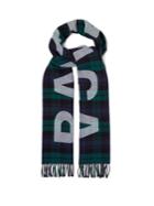 Balenciaga Heavy-knit Wool Logo Scarf