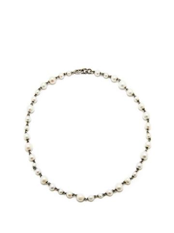 M Cohen - Panina Pearl & Sterling-silver Necklace - Mens - White