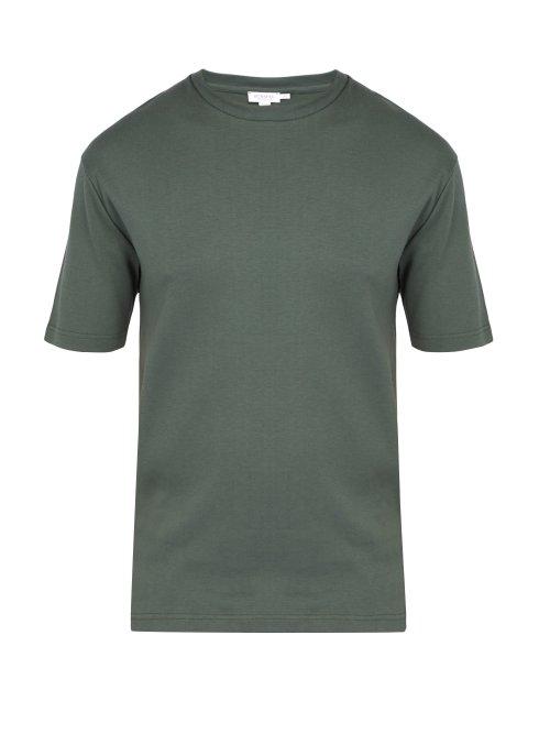 Matchesfashion.com Sunspel - Cavendish Cotton T Shirt - Mens - Green